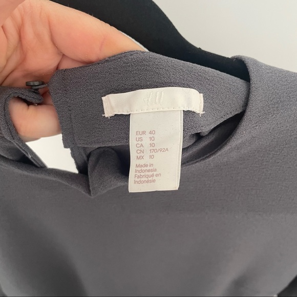 H&M grey dress size 10 - Picture 5 of 5